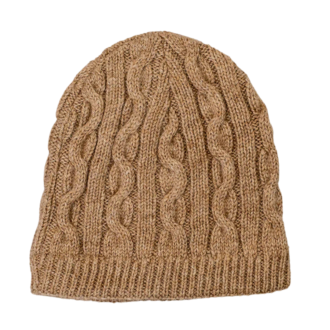 Perkins Cable Knit Alpaca Beanie
