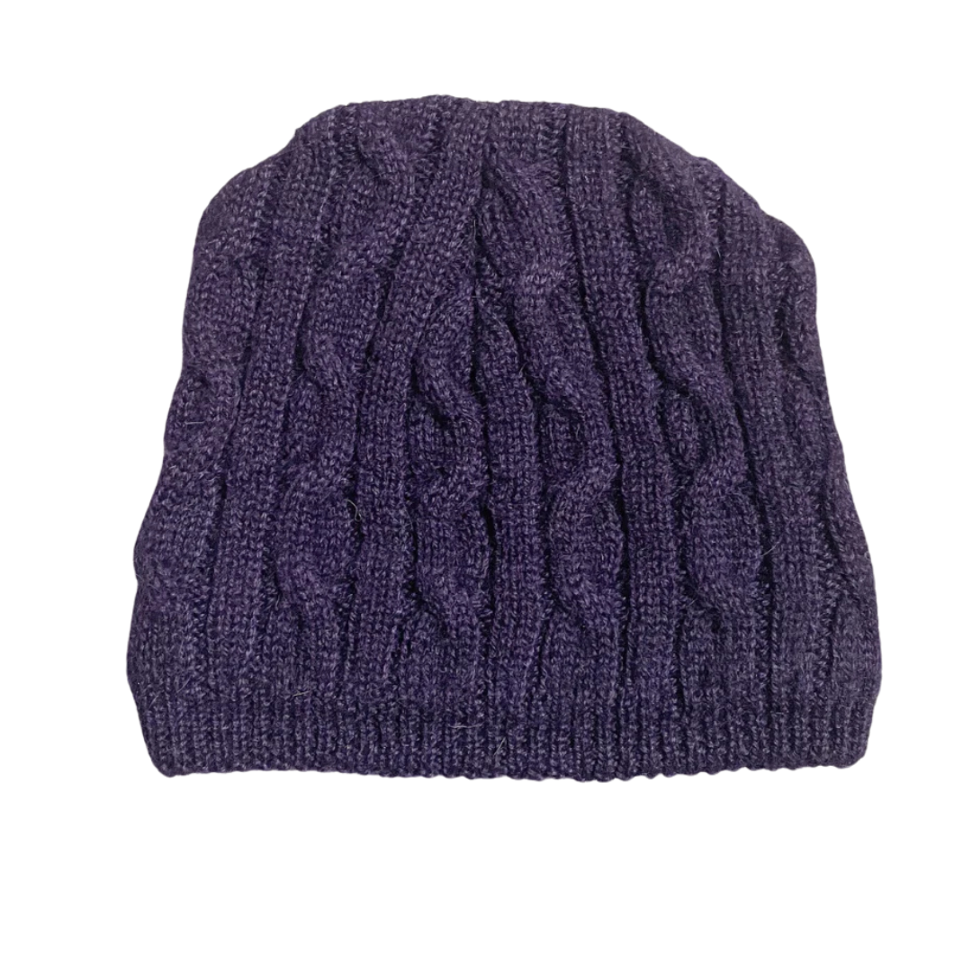 Perkins Cable Knit Alpaca Beanie