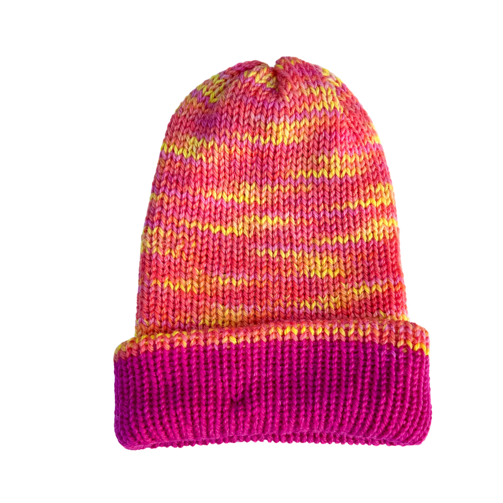 Picasso Alpaca and Merino Reversible Beanies