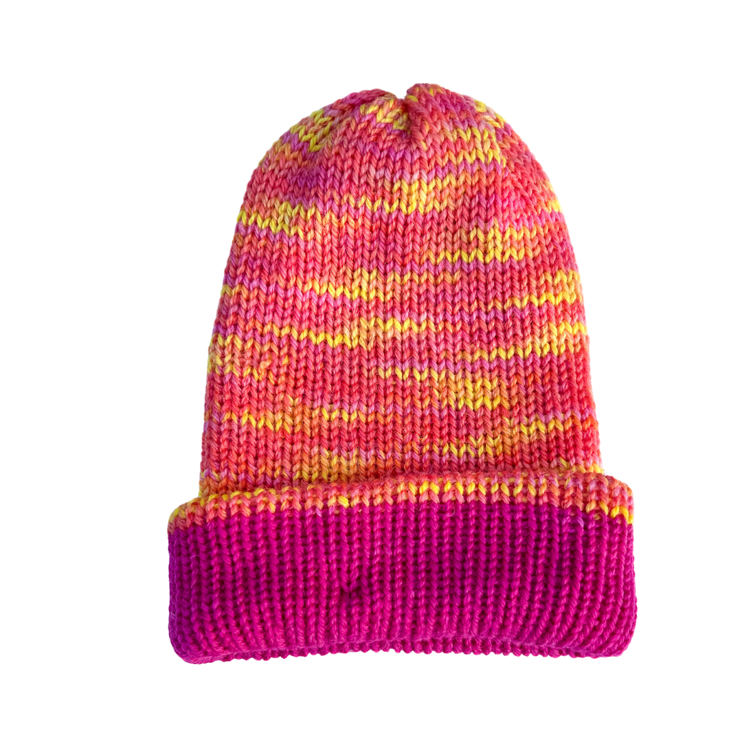 Picasso Alpaca and Merino Reversible Beanies