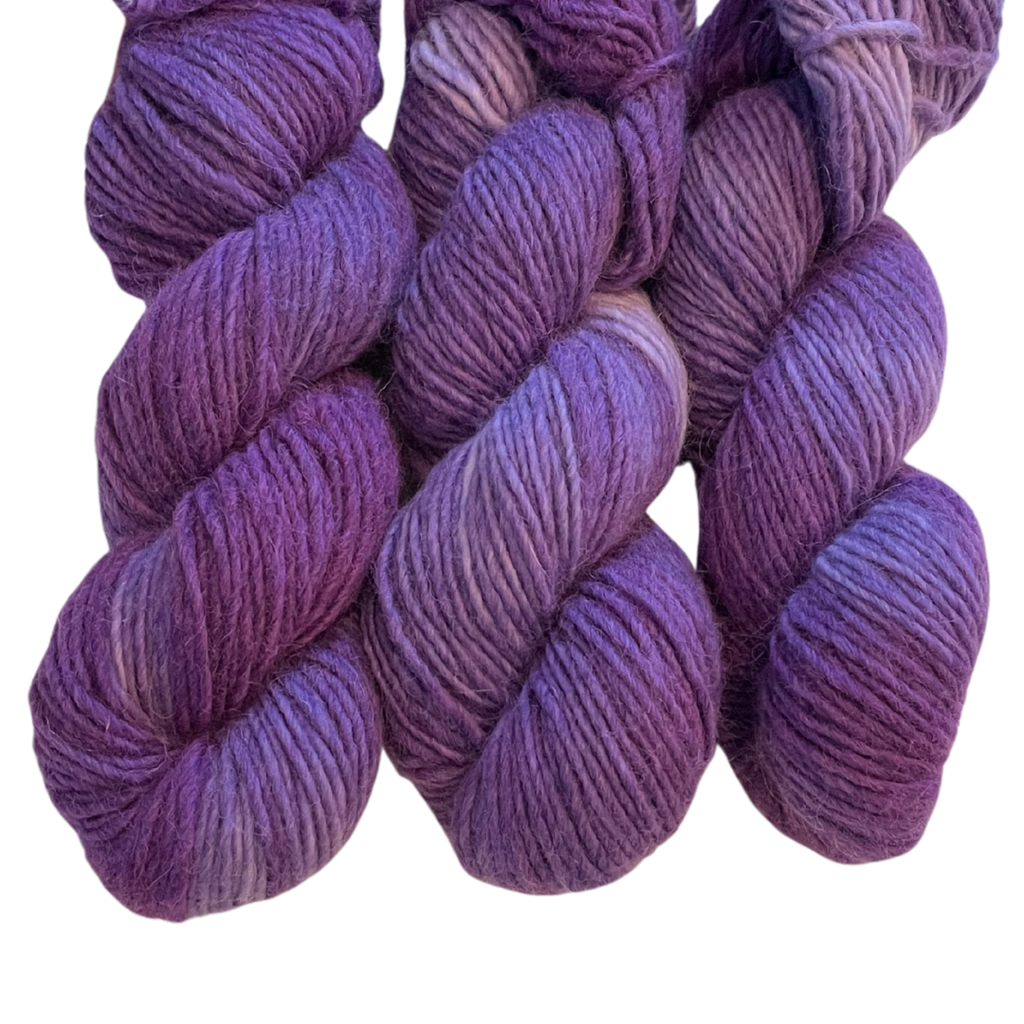 Plum Soft Spun Single Bulky Alpaca Yarn