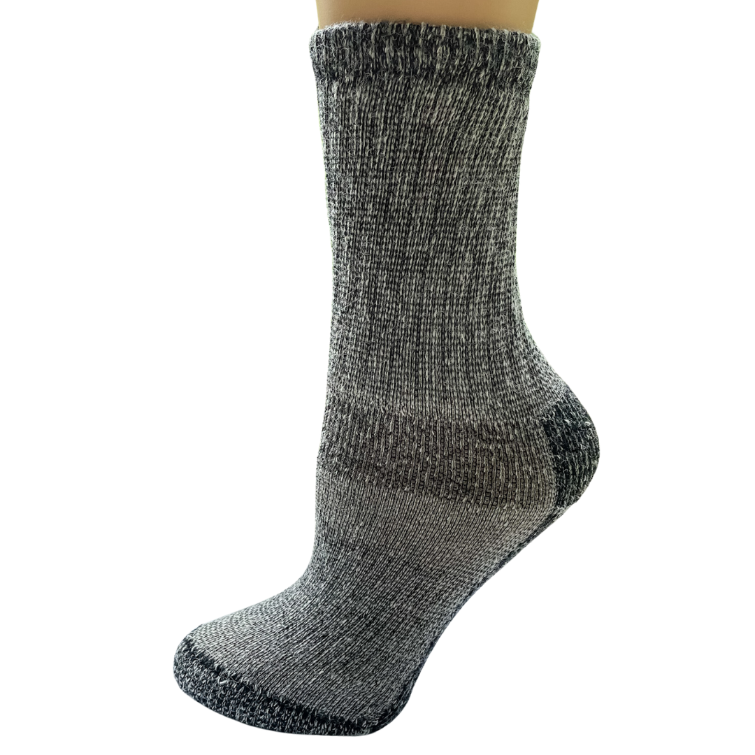 Alpaca Crew Socks - Heavy Weight Sock, Reinforced Heels & Toes, Moisture Wicking