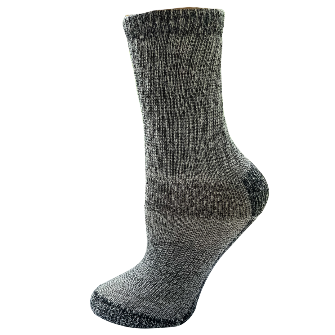 Alpaca Crew Socks - Heavy Weight Sock, Reinforced Heels & Toes, Moisture Wicking