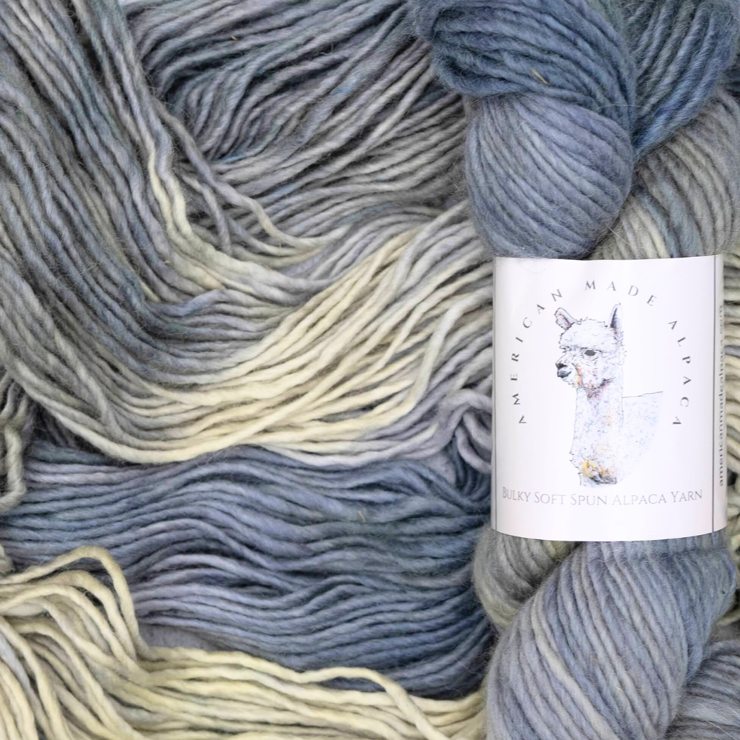 Slate Soft Spun Single Bulky Alpaca Yarn