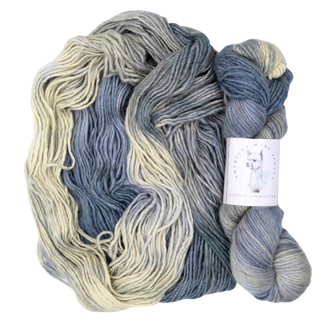 Slate Soft Spun Single Bulky Alpaca Yarn