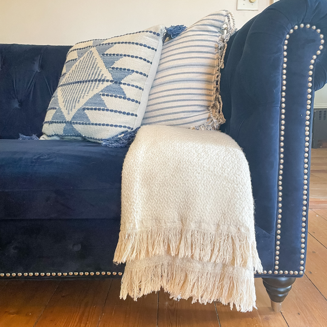 Stardancer Alpaca, Cotton and Merino Throw Blanket