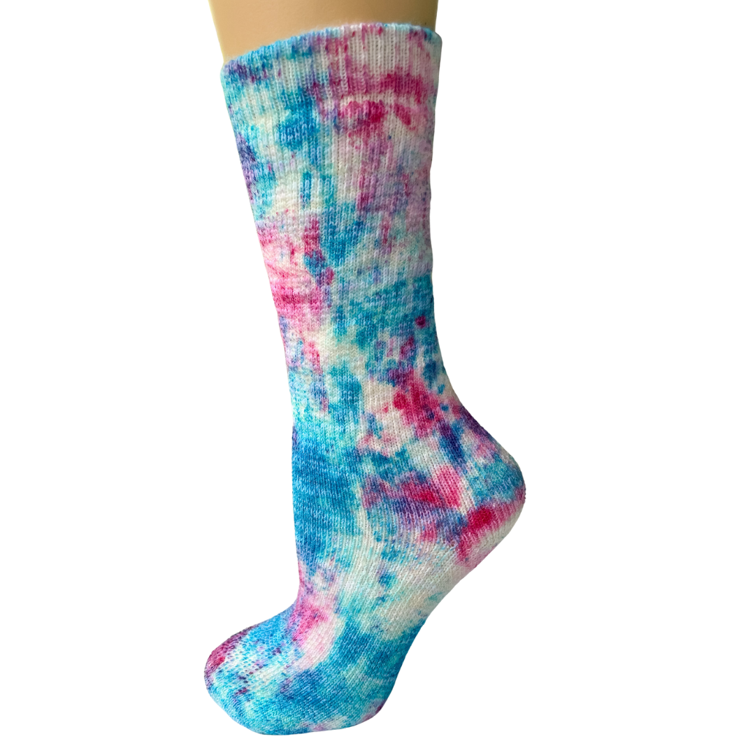 Hand Dyed Cosmo Socks - Alpaca and Wool Blend Heavy Weight Socks