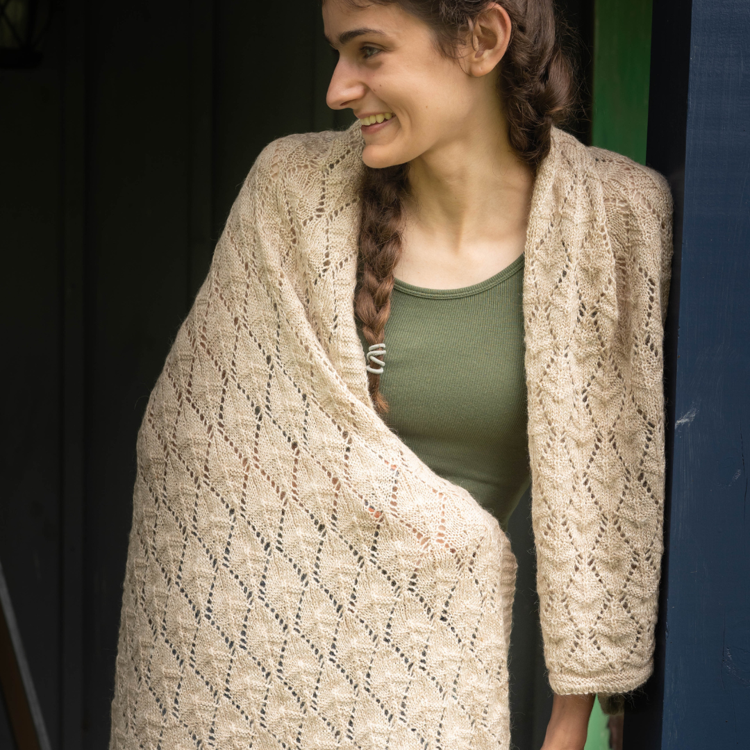 Tessa Diamond Alpaca Shawl