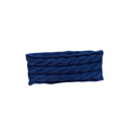 A navy blue cabled headband