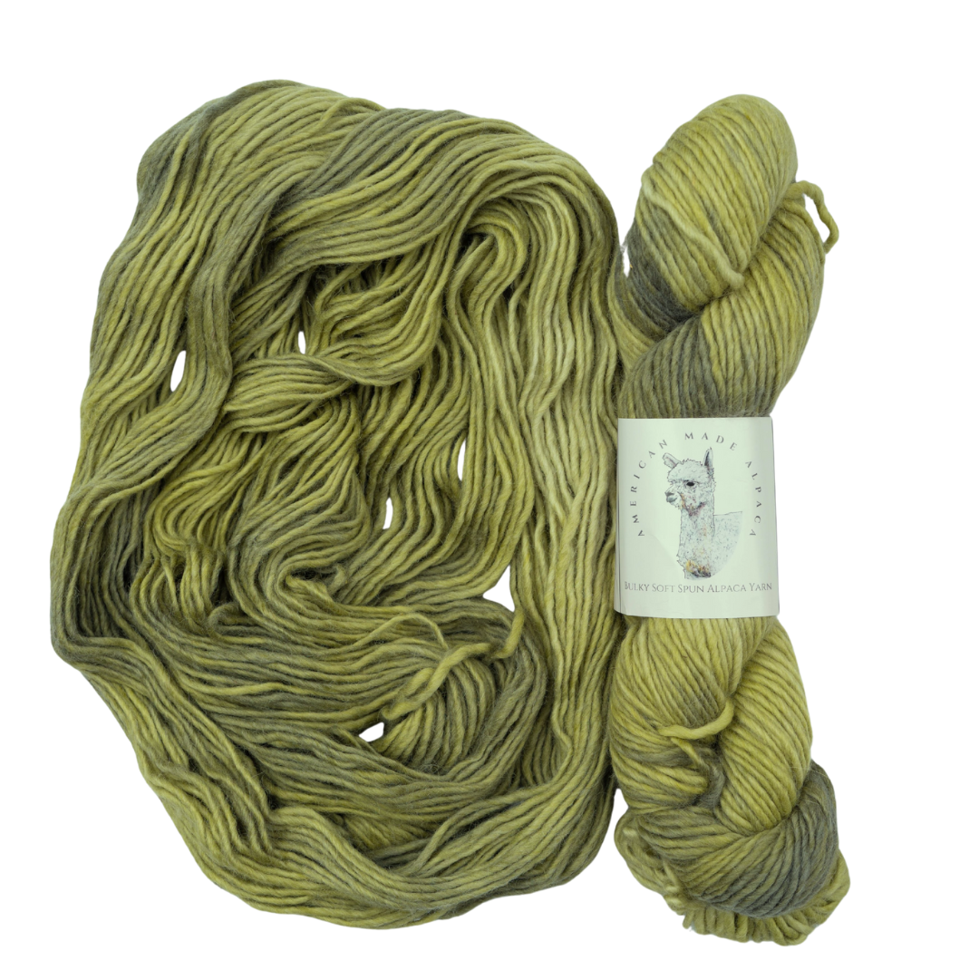 Silver Moss Soft Spun Single Bulky Alpaca Yarn