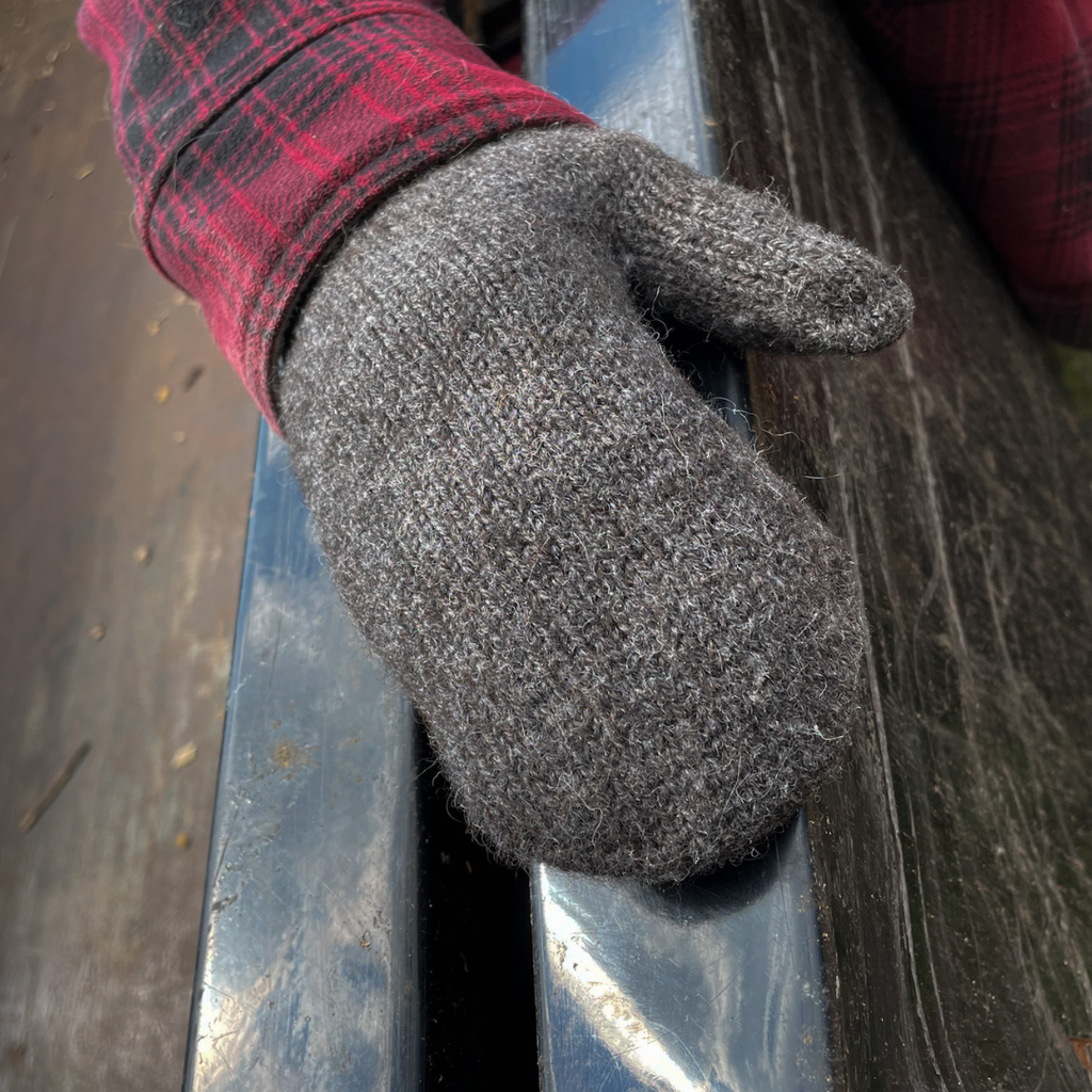 Alpaca Boucle Mittens