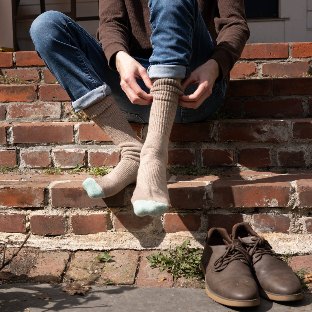 Zane Alpaca Dress Socks - Alpaca and Wool Blend Medium Weight Sock