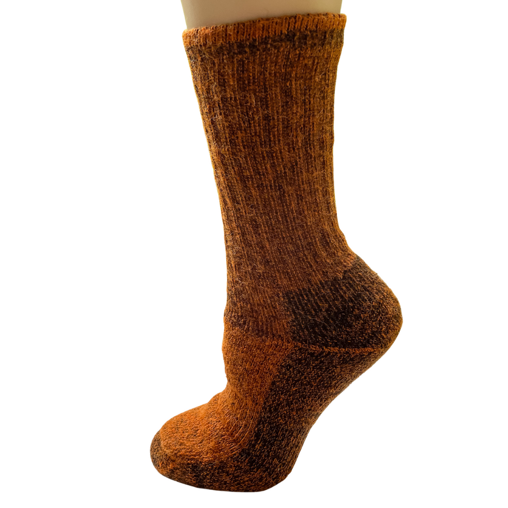 Alpaca Crew Socks - Heavy Weight Sock, Reinforced Heels & Toes, Moisture Wicking
