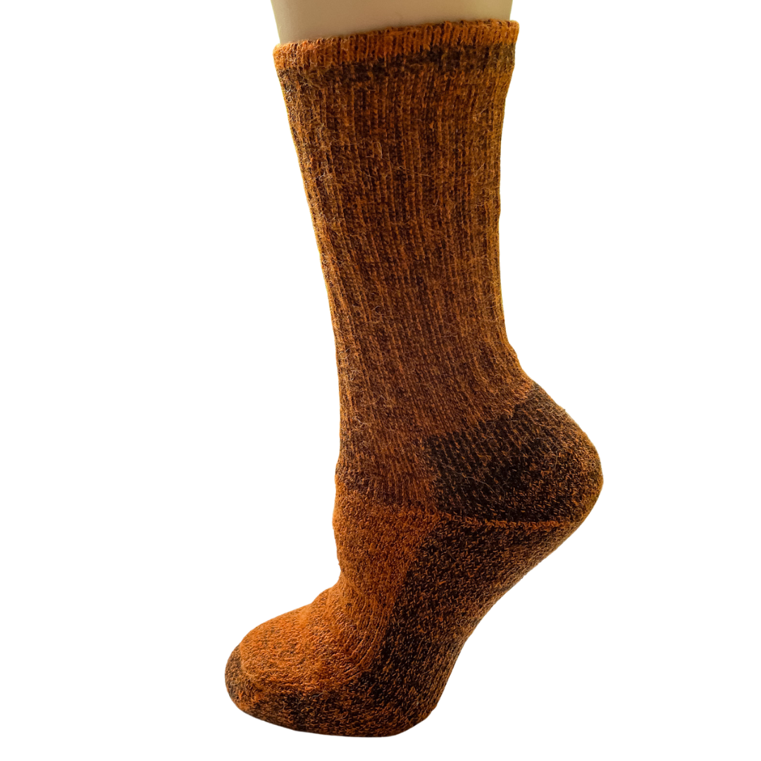 Alpaca Crew Socks - Heavy Weight Sock, Reinforced Heels & Toes, Moisture Wicking