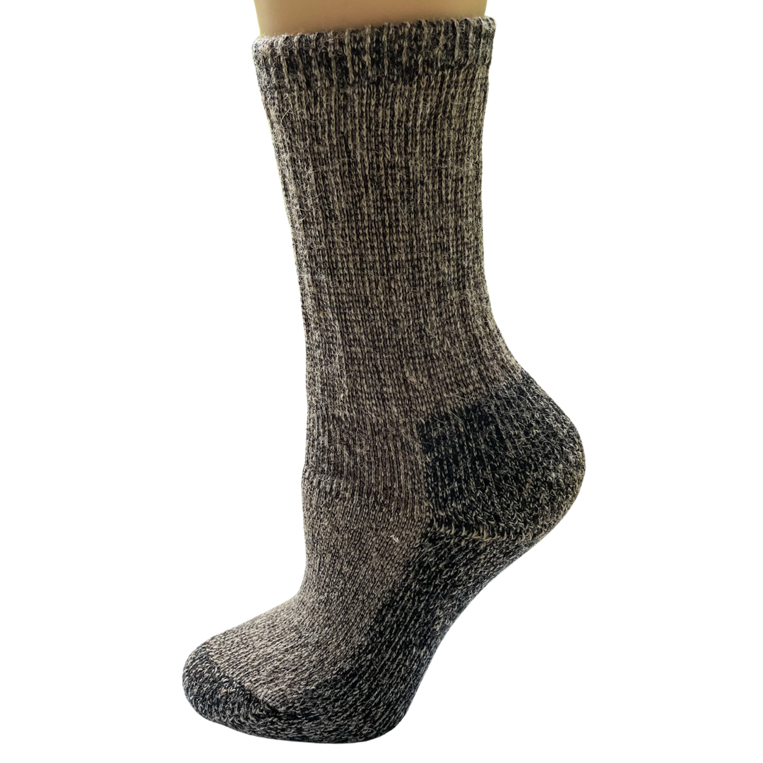 Alpaca Crew Socks - Heavy Weight Sock, Reinforced Heels & Toes, Moisture Wicking
