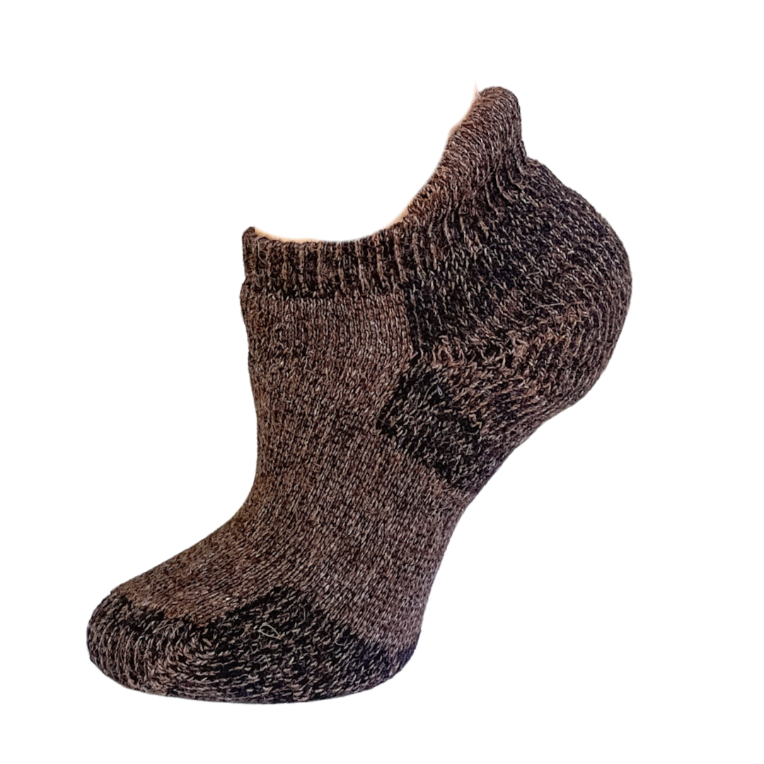 Midweight Ankle Alpaca Sock - Reinforced Heels and Toes, Breatheable Sock