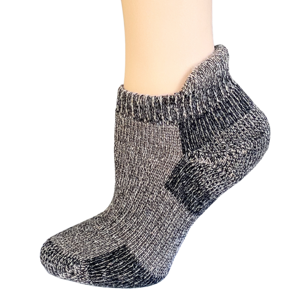 Midweight Ankle Alpaca Sock - Reinforced Heels and Toes, Breatheable Sock