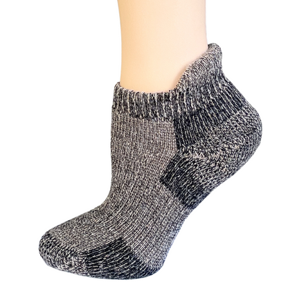 Midweight Ankle Alpaca Sock - Reinforced Heels and Toes, Breatheable Sock