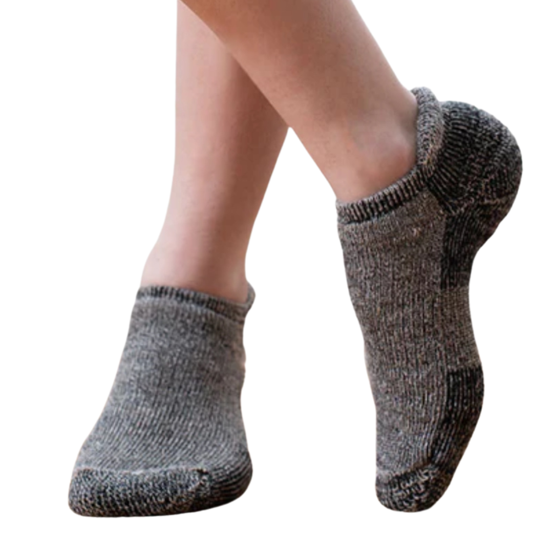 Midweight Ankle Alpaca Sock - Reinforced Heels and Toes, Breatheable Sock