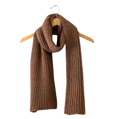 Alpaca Ribbed Scarf