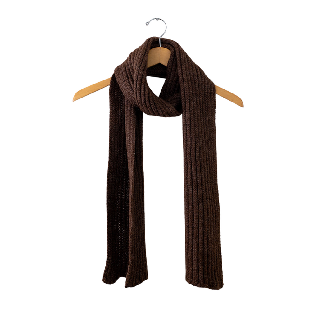 Alpaca Ribbed Scarf