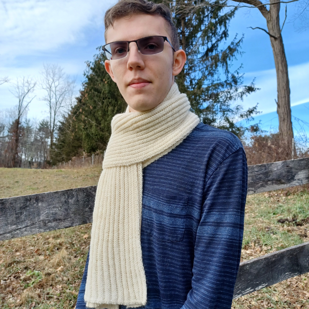 American Made Alpaca - Alpaca Ribbed Scarf