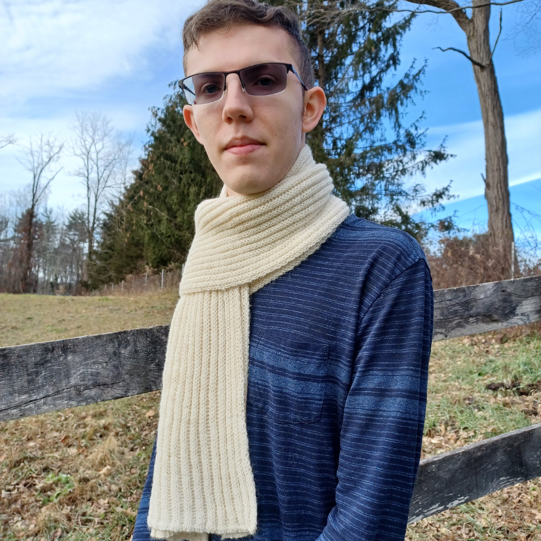 Alpaca Ribbed Scarf